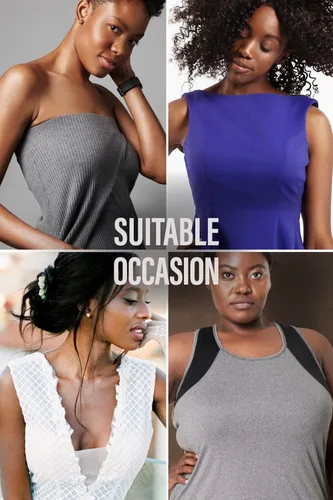 Vista 6 de Cinta adhesiva para pechos con cubiertas de pezones, brasier de cinta de levantamiento de senos, cinta de elevación para uso con vestido sin