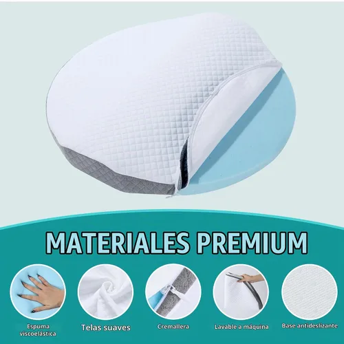 Vista 3 de ROYALAY Almohada de apoyo lumbar para cama, almohada de cintura de espuma viscoelástica para dormir, almohada ergonómica de cuña para soporte