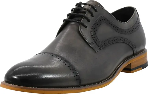 Vista 10 de STACY ADAMS Zapatos Oxford con cordones y puntera para hombre Dickinson Negro