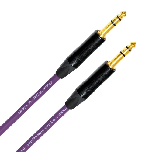 Vista 5 de 25 foot – Gotham gac-2 AES/EBU (Morado) – low-loss, 2 X Core 2 X Blindado equilibrado Digital & analog Audio Cable w/Neutrik NP3 X -B ¼ pulgadas