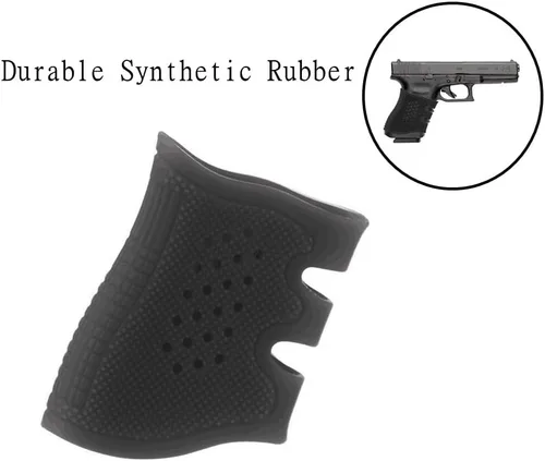 Vista 6 de Funda de guante con agarre táctico de goma para Glock 17 19 20 21 22 23 25 31 32 34 35 37 38 41