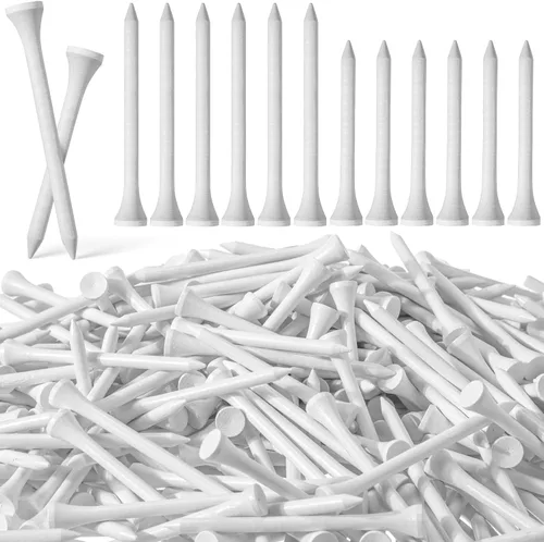 Vista 14 de Mudder Paquete de 600 camisetas de golf de madera a granel de madera multicolor para hombres, accesorios de pelotas