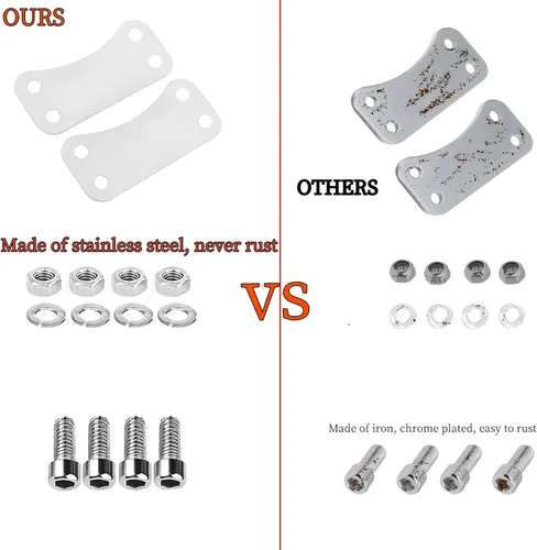 Vista 2 de Juego de soportes de elevador de guardabarros para rueda delantera de 21 pulgadas para modelos Harley Touring Electra Glide Road Glide Road King