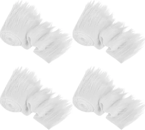 Vista 66 de FabricLA Tiras de Pelo Sintético Afelpado Verde Manzana - Pelo Artesanal para Gnomos, Cosplay y Proyectos de Bricolaje 2" X 60