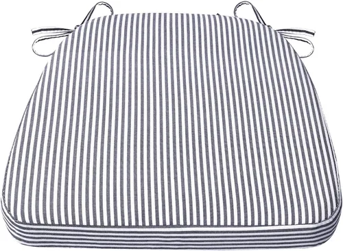 Vista 121 de AAAAAcessories - Cojines para silla en forma de D, 2" de espesor, almohadillas para sillas de comedor con lazos y removibles, cubierta lavable a