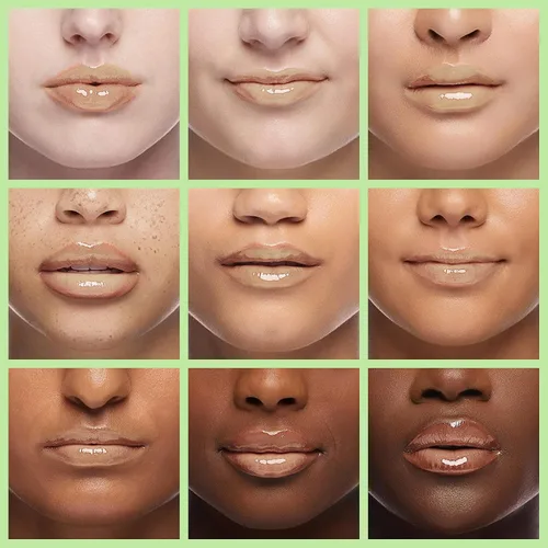 Vista 4 de Sea-Maid Aceite de labios, brillo labial hidratante tintado bálsamo labial transparente, cuidado de labios grande, brillo de cabeza de cepillo