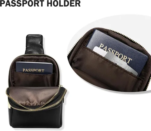 Vista 6 de INICAT - Bolso bandolera pequeño para mujer, hombre, adolescente y niñas, riñonera