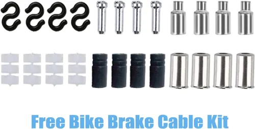 Vista 5 de Cortador de cables de bicicleta, cable de freno universal de 4 x 5.9 pies, cable de cambio de 4 x 7.2 pies, kit de repuesto para bicicleta