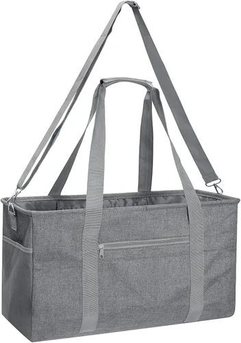 Vista 3 de GARPROVM Bolsa Tote Extra Grande para Comestibles, Bolsas de Compras Reutilizables de 42L, Bolsa de Compras Plegable Bolsa de Playa Cesta de Compras