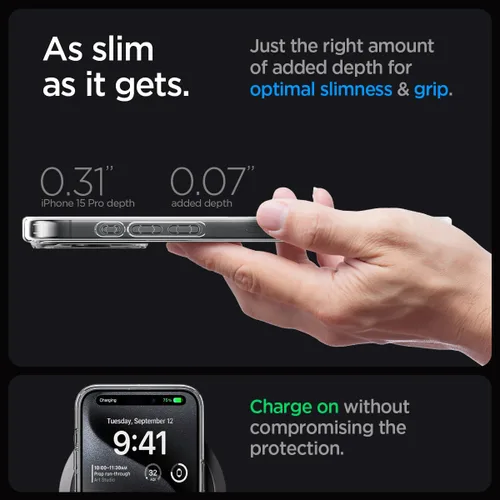 Vista 8 de Spigen Ultra Hybrid Mag - [tecnología anti-amarillamiento] compatible con MagSafe diseñado para iPhone 13 Pro Max Case (2021), blanco