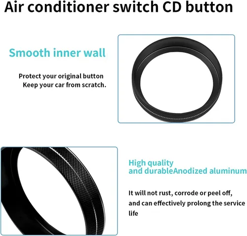 Vista 4 de Cubierta de perilla para interruptor de control de clima F150 AC/remolque/4WD/VOL/botón de afinación interior consola central accesorios compatibles