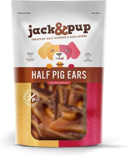 Vista 10 de Jack & Pup Astillas de orejas de cerdo (1 libra) – Masticables naturales de primera calidad para perros, orejas de cerdo, golosinas saludables