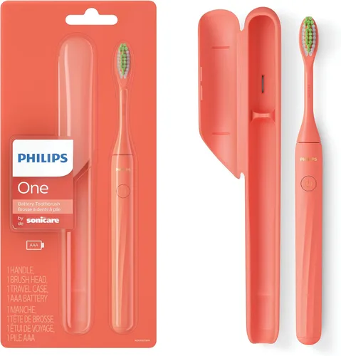 Vista 21 de Philips One de Sonicare HY1100/02 Cepillo de dientes con batería, color amarillo mango