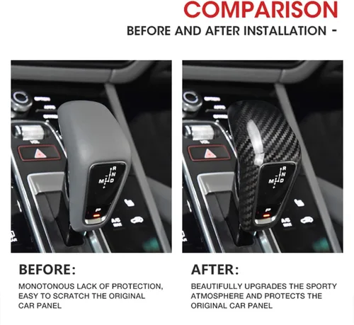 Vista 3 de Cubierta de fibra de carbono real para Porsche Cayenne/Porsche Cayenne New Energy 2018-2025 Porsche Cayenne Accesorios (negro)