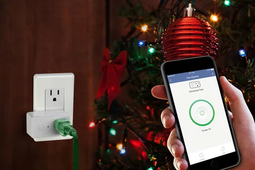 Vista 8 de Feit Electric WiFi compatible con Alexa y Google Home, aplicación Feit, no requiere hub, control remoto desde cualquier lugar, enchufe de toma