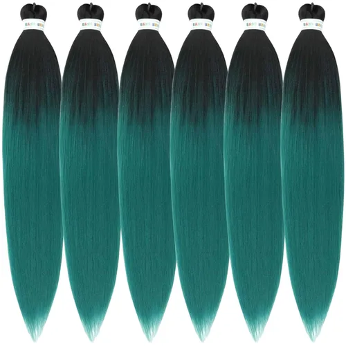 Vista 189 de Extensiones de Cabello para Trenzar Leticia Cabello Sintético Preestirado Yaki Cabello Ez para Trenzar