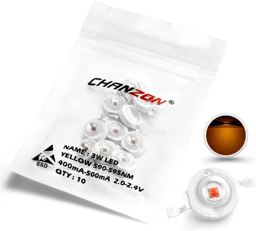 Vista 19 de CHANZON 10 piezas de alta potencia Led Chip 3W RGB 4 pines cátodo común (600mA para cada color 3 vatios) Diodo de emisión de luz SMD COB