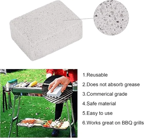 Vista 7 de Bloque de ladrillos de limpieza de plancha, limpieza de parrilla resistente, ladrillos de piedra, limpiador de plancha, piedras pómez, eliminación