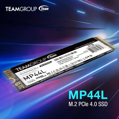 Vista 6 de TEAMGROUP TM8FPK500G0C101 - Unidad de estado sólido SSD MP44L de 500 GB, caché SLC, NVMe 1.4, PCIe Gen 4x4, M.2 2280, para laptop y computadora