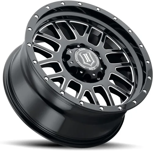 Vista 3 de Icon Vehicle Dynamics 1220908150GBMW Icon Alloys Alpha Gls Blk Mill Win - 20 X 9/8 X 170 / 0Mm / 5" Bs