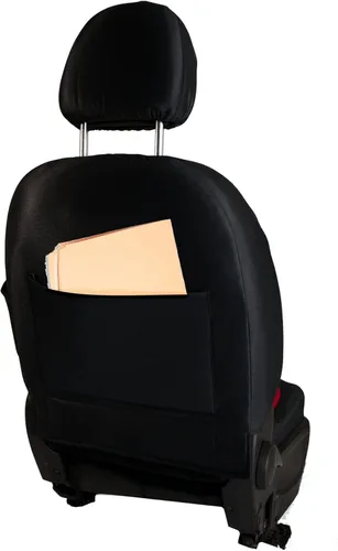 Vista 6 de Genérico Cubre Asientos de Carros Set Fundas Universal Juego 11 piezas Forros Deportivos Negro