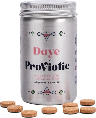 DAYE ProViotics: Lactobacillus plantarum GLP3 para el microbioma vaginal y intestinal de las mujeres | Probiótico vegano oral diario | Apoya la