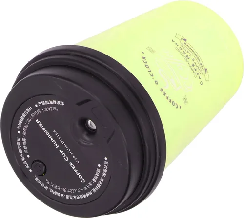 Vista 7 de Humidifiers for Bedroom, 300ml Cool Mist Humidifiers, Portable Mini Humidifier, USB Mini Cute Coffee Cup Humidifier for Bedroom, Office & Car (Green)