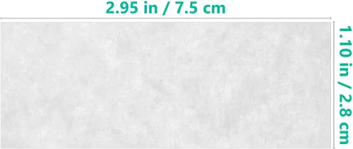 Vista 4 de TEHAUX 500 tiras de papel de cromatografía de grado 1, papel de filtro de laboratorio rectangular de 3 x 1 pulgadas para separación de pigmentos