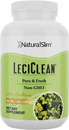Naturalslim Leciclean - Gránulos de lecitina de soja pura - Emulsionante de grado alimenticio sin OMG - Limpieza y apoyo cognitivo - Gránulos de