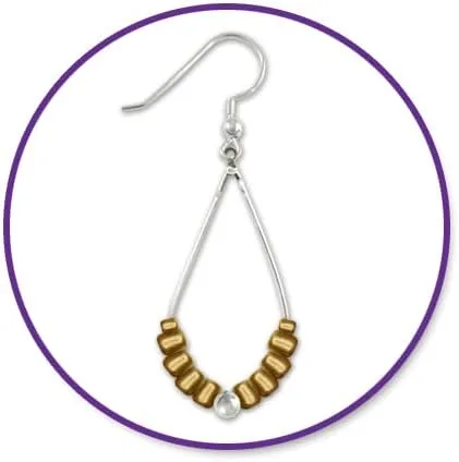 Vista 3 de Cuentas de semillas de vidrio dorado, cuentas doradas opacas para joyas y manualidades, 0.9 onzas