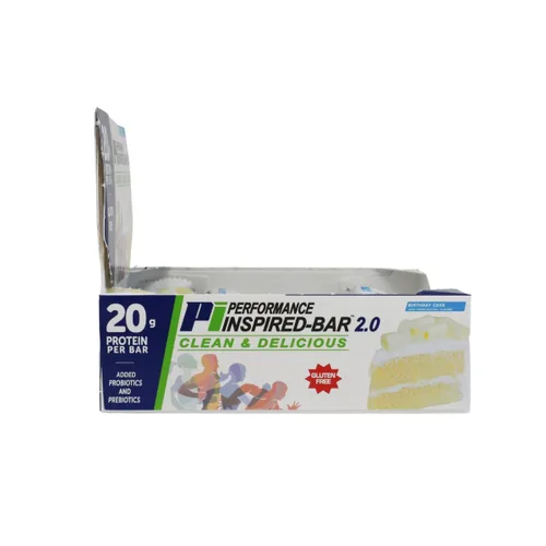 Vista 4 de Performance Inspired Nutrición - Barra de proteína 2.0 - Contiene - 20G de proteína - Fibra 6G - 0.11 oz MCT - 1 mil millones de probióticos CFU