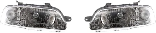 KarParts360 Para Chevy Aveo Sedan faro 2004 2005 2006 par conductor y lado del pasajero para GM2502241 | 96540253 Lado del conductor y del pasajero