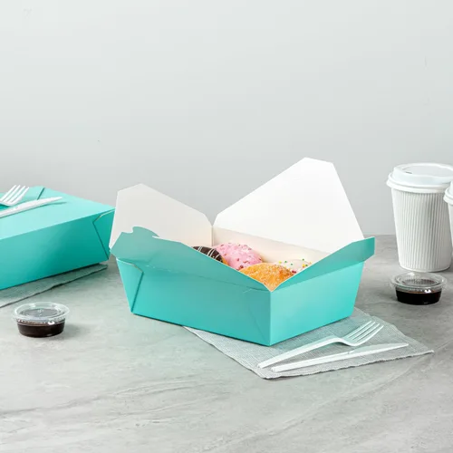 Vista 154 de Restaurantware Bio Tek - Cajas para llevar de 30 onzas, 200 loncheras para llevar, cierre de tabulación, resistentes al calor, desechables, de papel