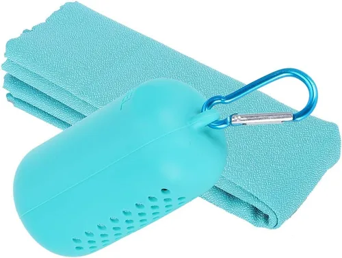 Vista 5 de Airshi Super Absorbent Microfiber Towel, 11.8x31.5in Ice Towel, Swimming Camping for Travel Gym