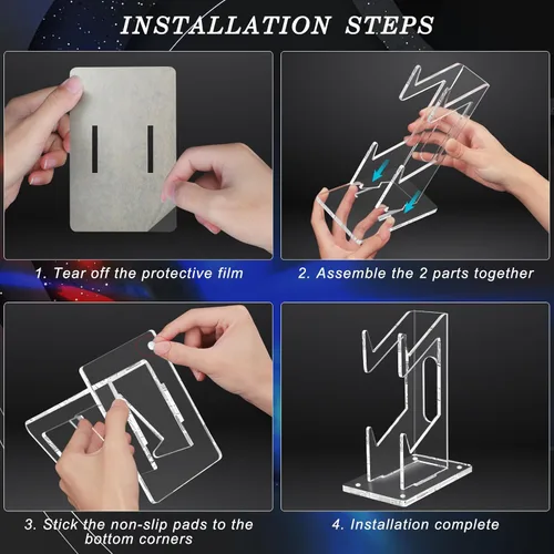 Vista 5 de FYY Soporte universal para controlador de videojuegos de 2 niveles, soporte universal para auriculares de control doble, soporte de pantalla