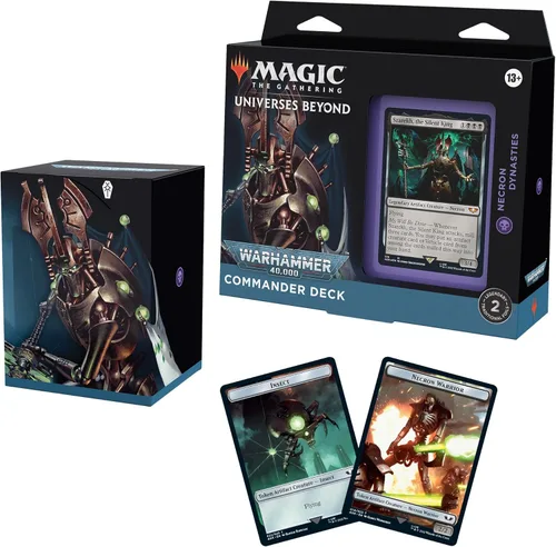 Magic: The Gathering Universes Beyond: Warhammer 40,000 Mazo Commander – Dinastías Necron