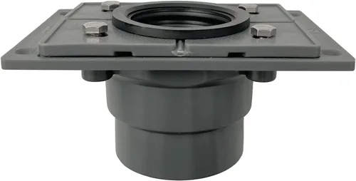 Vista 2 de Kit de base de drenaje de ducha Neodrain de PVC Incluye base de drenaje de ducha de PVC de 2 pulgadas con brida, junta de acoplamiento de goma