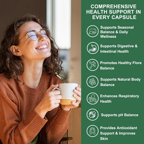 Vista 3 de Aceite de Orégano, 300 Cápsulas Blandas, Aceite de Orégano 4-en-1 con Aceite de Semilla Negra, Vitamina D3 y Saúco, Cápsulas de Aceite de Orégano