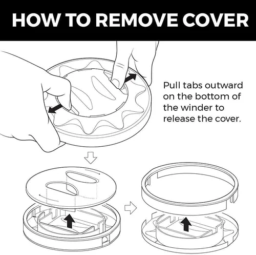 Vista 6 de HumanCentric Organizador de cables para cargador de MacBook, carrete de cable para cargadores de MacBook, estuche de carga de viaje para Mac