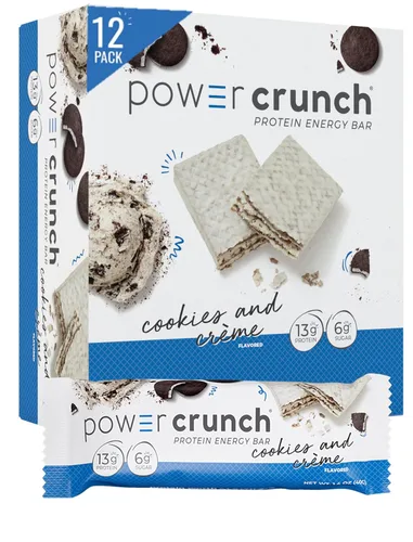 Vista 12 de Power Crunch - Barras de oblea proteica, snacks altos en proteínas con delicioso sabor, red velvet, 1,4 onzas (12 unidades)