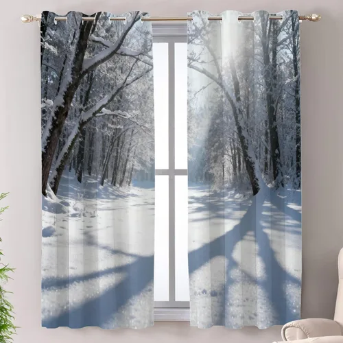 Vista 20 de Shrahala Abstract Colorful Tier Curtains for Kitchen Windows, Modern Ative Cafe Curtain Multilayer Polyester Blackout Half Valances for Windows 2