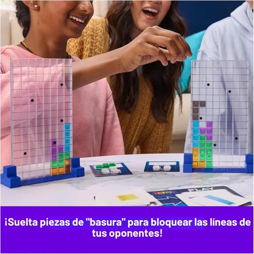 Vista 5 de Spin Master Games, Tetris: El juego de mesa, juega el clásico juego de rompecabezas Tetris en la vida real, desafío de rompecabezas multijugador