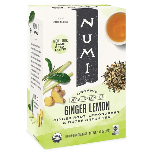 Vista 15 de Numi Té Orgánico de Mate con Limón, 100 Bolsas de Té Verde, Yerba Mate con Té Verde y Mirto de Limón, Con Cafeína