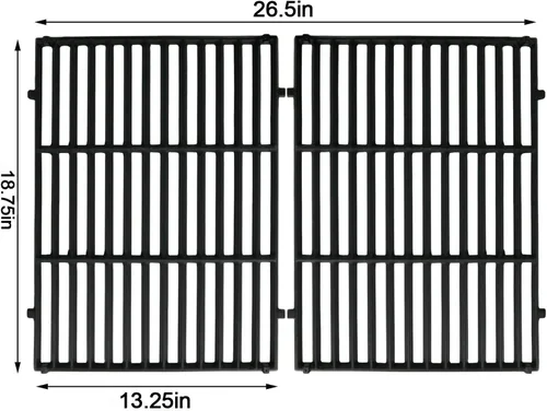 Vista 2 de JCLMER Genesis II - Piezas de repuesto para parrilla Genesis ii E-310/S-310, ii E-325, ii E-335/S-335, ii SE-335/SE-310, hierro fundido 66095