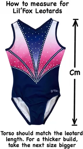 Vista 6 de LIL'FOX Leotardos de gimnasia para niñas Baile infantil, vaso, acrobacia, equipo de gimnasia