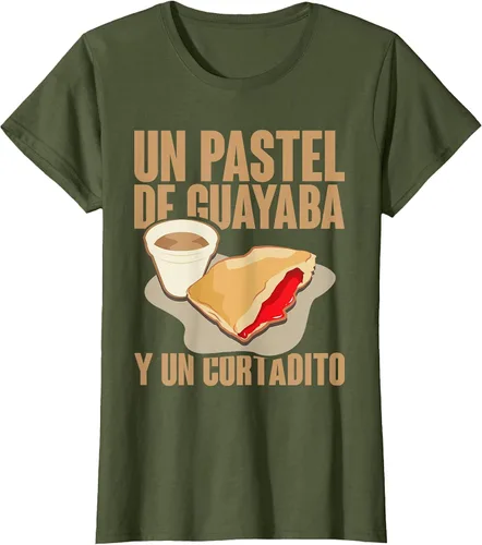 Vista 20 de Funny Cuban Coffee Guayaba Guava Breakfast T Shirt T-Shirt Asphalt Grey