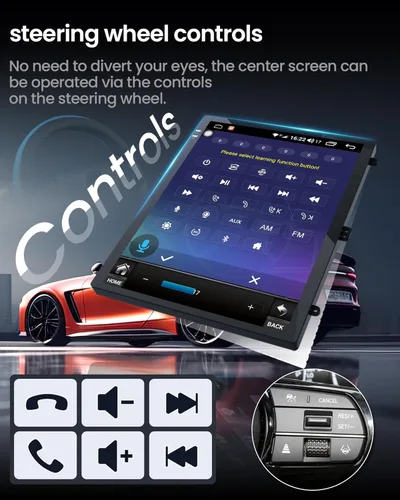 Vista 6 de Estéreo de coche Ford Focus de 10.4 pulgadas Android 12 Radio de actualización 2012-2018 con pantalla táctil 1024 * 768 RDS Auto con GPS Bluetooth