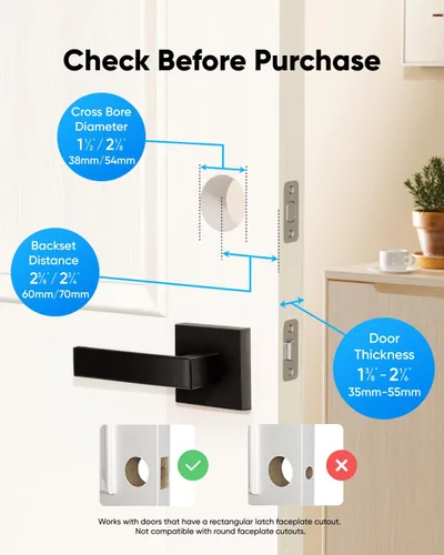 Vista 7 de eufy Security Smart Lock C30, cerradura de puerta de entrada sin llave, cerrojo de seguridad con teclado WiFi integrado para puerta delantera,