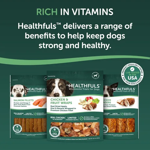 Vista 9 de Healthfuls Golosinas envueltas en pollo para perros, 16 onzas
