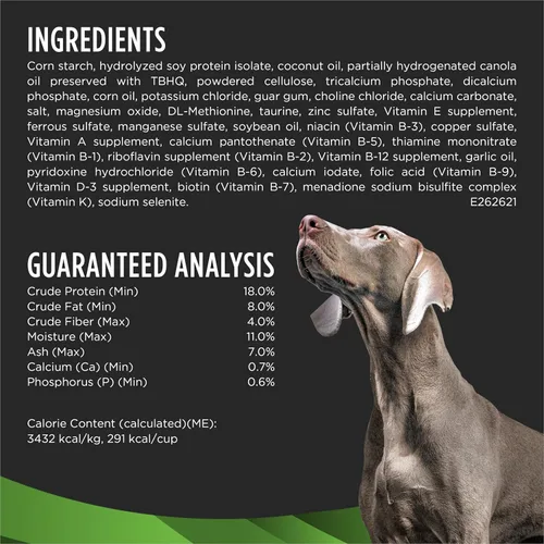 Vista 4 de Pro Plan Veterinary Diets Purina HA Proteína Hidrolizada Perro Alimento Seco Fórmula Vegetariana - Bolsa de 6 lbs (2.72 kg)